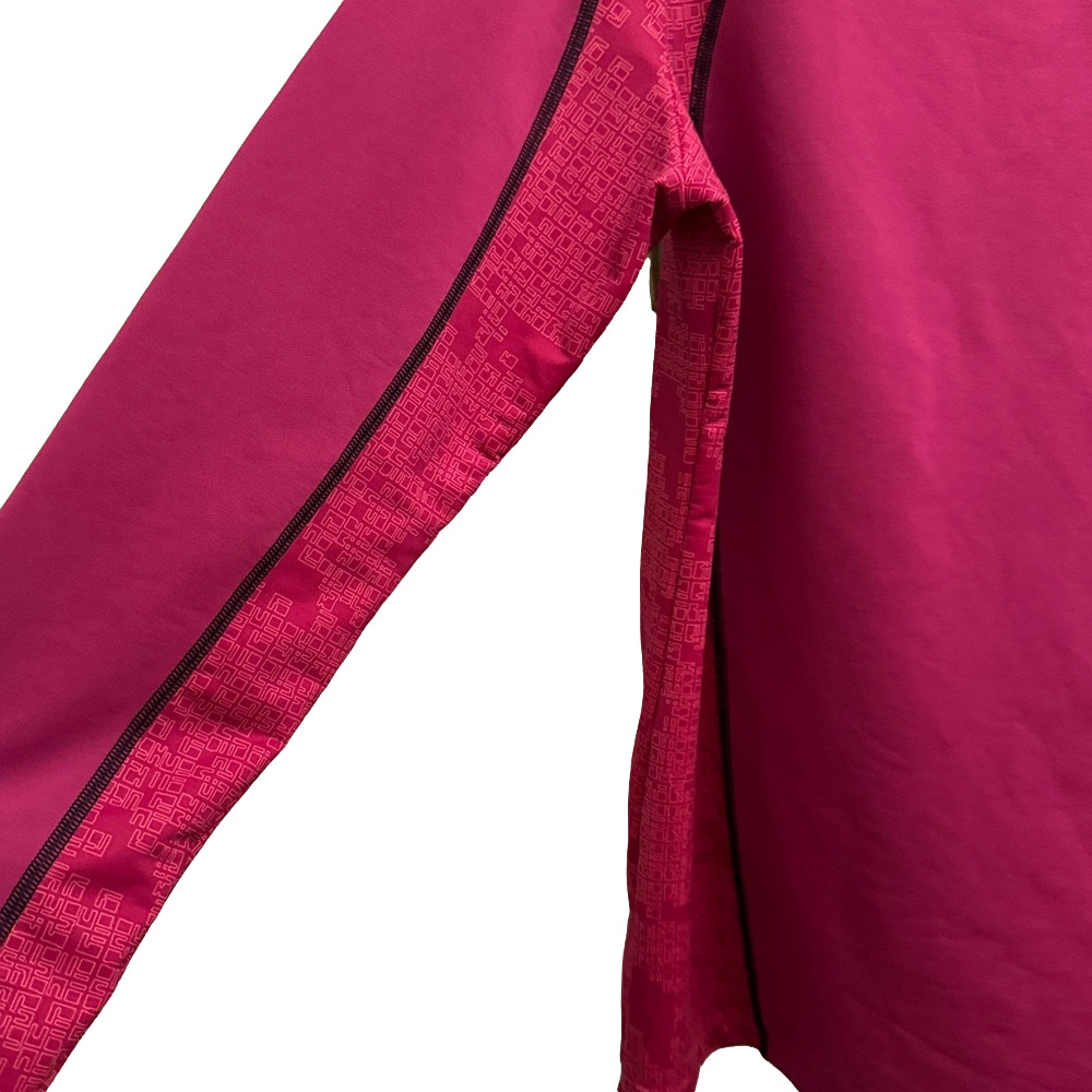 UNDER ARMOUR Pink Black Geometric coldgear Fitted Pullover Hoodie Size XL - Picture 5 of 9